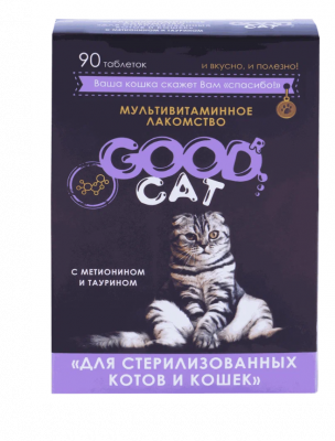 Good Cat лак-во мультивит для стерилизованных кошек  90таб