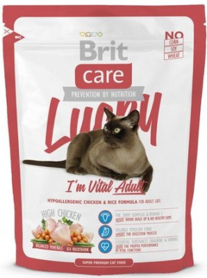 БРИТ 400 г Care Cat Lucky Vital Adult  для взрослых кошек 