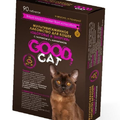 Good Cat лак-во мультивит для кошек "Здоровье и энергия" 90таб