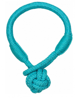 Playology жевательный канат TOUGH TUG KNOT для щенков 4-8 месяцев с ароматом арахиса, цвет голубой